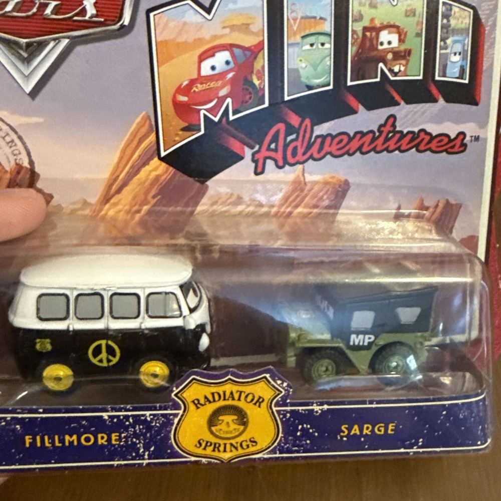 DISNEY PIXAR CARS * MINI ADVENTURES * FILLMORE & SARGE * NEW * RADIATOR SPRINGS - Picture 2 of 5